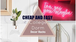 Cheap and Easy College Dorm Room Decor Life s ElisabethBeauty
