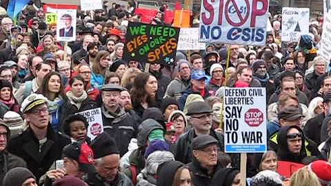 Toronto Protests Against Anti-Terrorism Bill