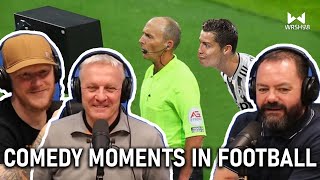 Comedy Moments in Football REACTION | OFFICE BLOKES REACT!!