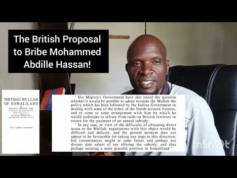 The British Proposal To Bribe Mohammed Abdille Hassan 