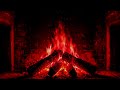 🪵 Warm Fireplace Night in Cabin | Relaxing Fire Sounds for Sleep, Study & Calm