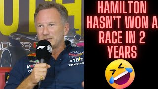 Christian horner Interview lewis hamilton hasn't won a race #f1 #formula1 #christianhorner