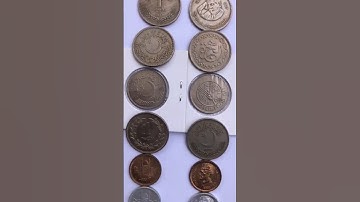 One Rupee coins All Kinds #coin #collection #currency #pakistani #old
