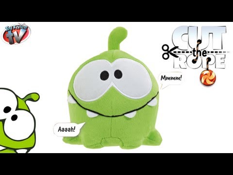 Round 5 Cut The Rope 3 Talking Plush With Clip: Red Headphones New!