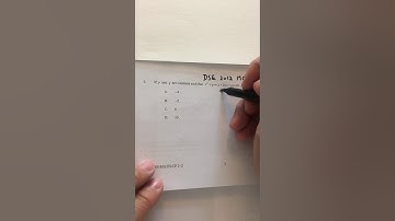 2012 Maths DSE MC Q3 ( Special method) | Lau_Sir_Maths_English Version