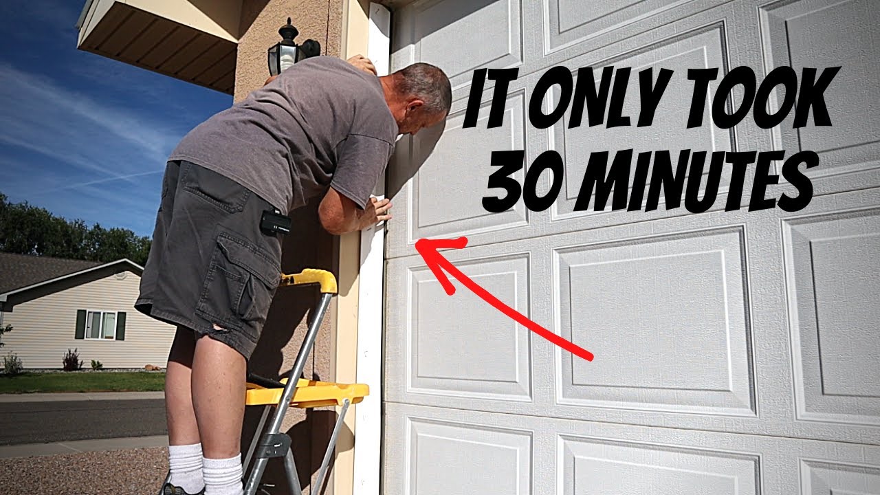How to Replace Garage Door Weather Stripping - YouTube