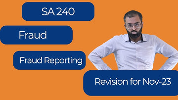 Fraud - Ch. 5 Revision | CA Inter Audit for Nov-23 | ICAI Module | CA Krupen Y. Hathi