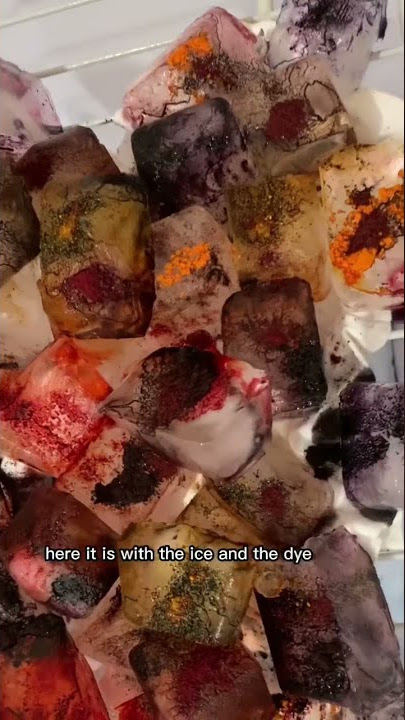 Ice Dye Shirt Tutorial- Fall Colors #shorts