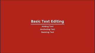 Basic Text Editing on Desktop