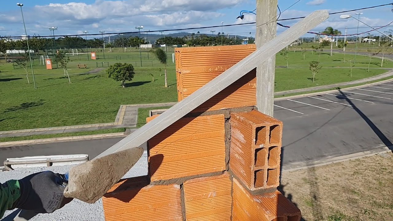 Como fazer prumada em alvenaria de bloco ceramico