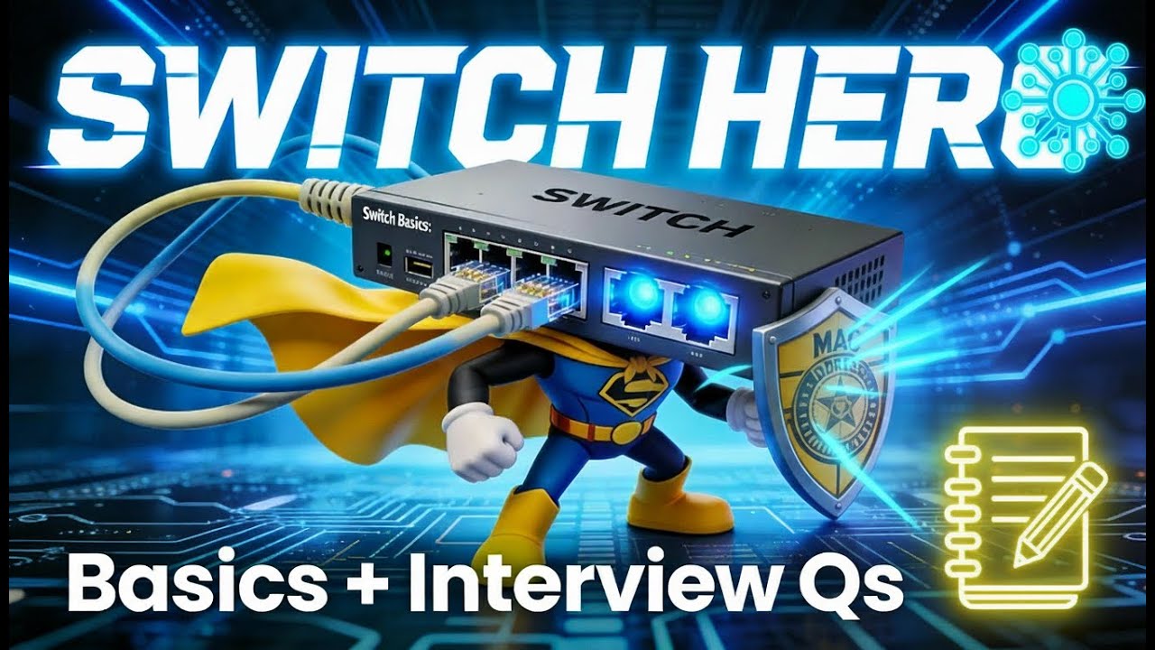 Switch Basics: The Network Hero! | Complete Guide with Downloadable Notes & Interview Questions