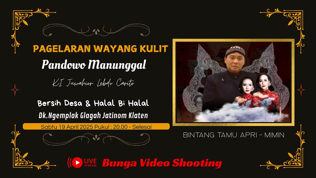 #live Wayang kulit // Pandowo Manunggal //Halal Bi Halal & Bersih Desa Ngempak Glagah jatinom Klaten