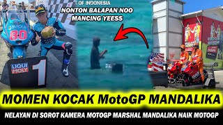 BIKIN NGAKAK ❗ MOMEN KOCAK MotoGP MANDALIKA ADA PEMANCING TERSOROT KAMERA
