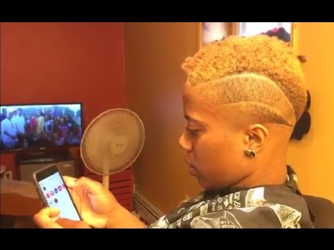 Girl's Haircut  Taper Fade  Bald Fade - YouTube