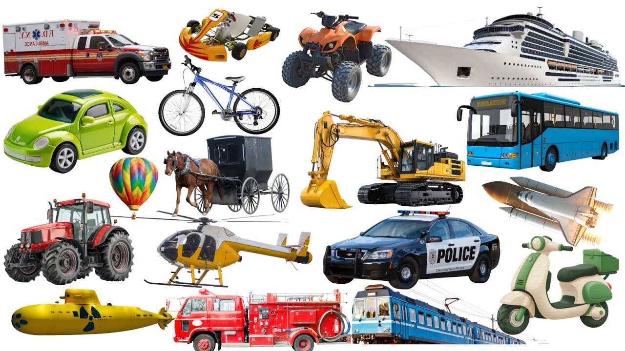 Vehicles Names In English| STEM Early Learning Best Educational Video For Kids / Toddlers 2026