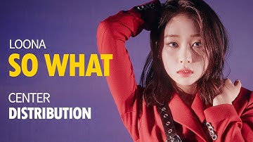 LOONA(이달의 소녀) _ So What (Center Distribution - Color Coded)