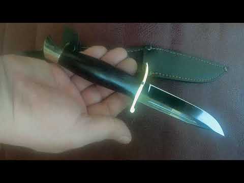 Нож "Финка НКВД" (сталь У10А, черный граб, латунь) https://korenok.ru Нож "Финка НКВД" (сталь У10А, черный граб, латунь) https://korenok.ru