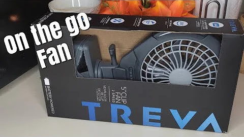 TREVA 5 INCHES CLIP FAN AND DURACELL RECHARGABLE B...