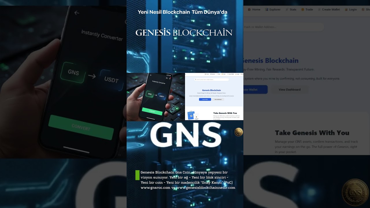 Genesis Blockchain GNS Coin (YENİ COİN 2025!) Türkçe