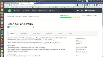 HackerRank | Sherlock and Pairs Solution