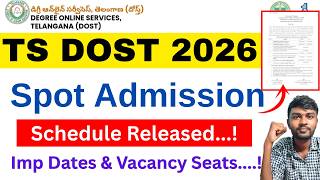 Ts Dost Spot Admission 2026 Schedule 🤩 Ts Dost Application 2026 | Ts Degree Dost Application 2026 screenshot 3