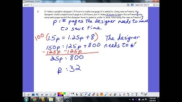 Word Problems with a Variable on Both Sides