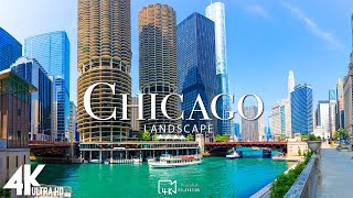 CHICAGO 4K - Scenic Relaxation Film With Calming Music - 4K Video Ultra HD