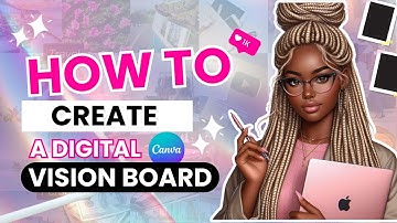 How to Create a Digital Vision Board using Canva #canva #canvatutorial #canvahacks #visionboard
