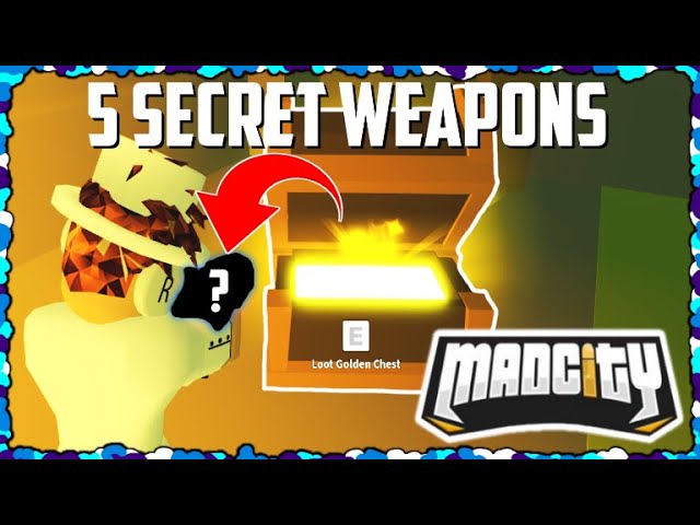 5 Secret Weapons Mad City Roblox Youtube - 5 new secrets in roblox