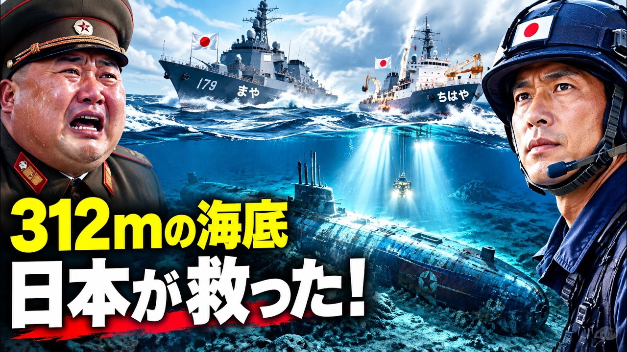 【海外の反応】ロシア「救助は不可能」→日本「人命を見捨てない」！海底312m、145人の命を救うため日本が下した決断に世界が驚愕！