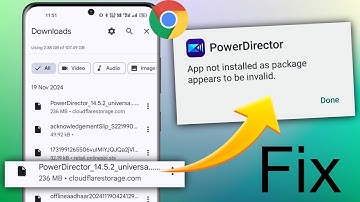 how to solve app not installed as package appears to be invalid