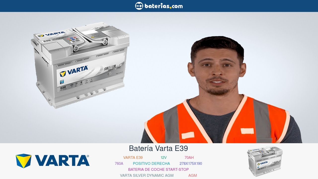 Batería Varta E39. Instalación y Mantenimiento ▷ baterias.com 