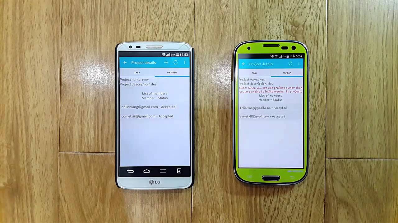 P2P Team Task Management app demo