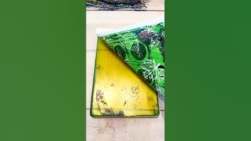 Gelli Print Peels 😊🧡💚🎨 #gelliplate #gelliprinting #gelliprints #crafting #makeart