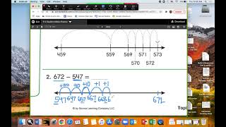 Topic 11 lesson 2 Subtracting with a number line