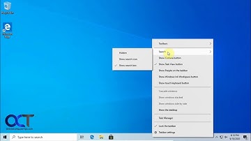 Remove the Search Box and Cortana From the Windows 10 Taskbar