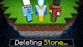 Minecraft, but every minute a random block is deleted