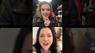 Lzzy Hale et Amy Lee live Insta