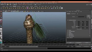palm tree modeling in autodesk maya