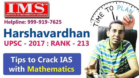 Toppers Talk: Interaction & Preparation Strategy by Harshvardhan AIR-213 (UPSC CSE 2017)