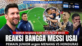 Messi's training never fails, Messi's proud reaction after the 2-0 win in the Argentina vs. Hondu...