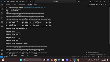 Belajar Python: Pembuatan Aplikasi Kasir Sederhana