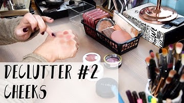 2021 makeup collection and declutter part 2 - highlighters, blushes, bronzers