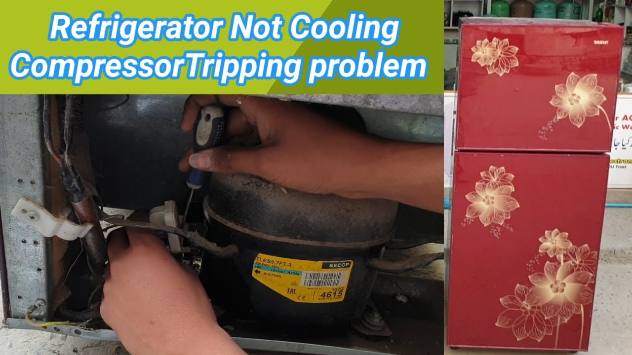 Refrigerator not cooling compressor tripping problem test Compressor in ...