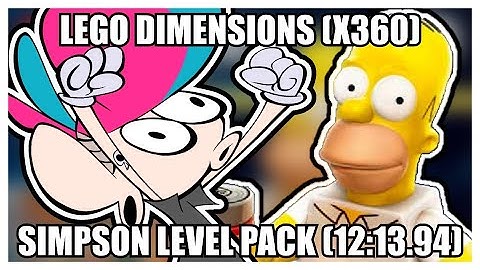 LEGO Dimensions (X360) - The Mysterious Voyage of Homer Speedrun (12:13.94) - Vince D. Spooky!