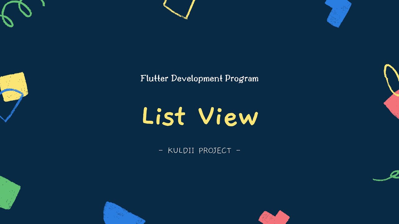 FLUTTER 07 List View (Tutorial Flutter Bahasa Indonesia) - YouTube