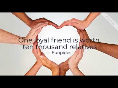 One Loyal Friend Is Worth Ten Thousand Relatives Youtube One Loyal Friend Is Worth Ten Thousand Relatives Youtube