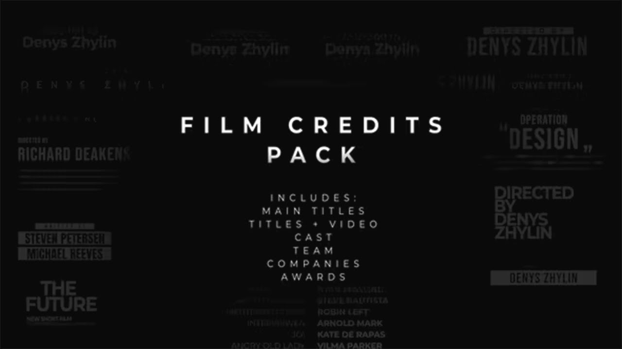 Free Film Credits Template