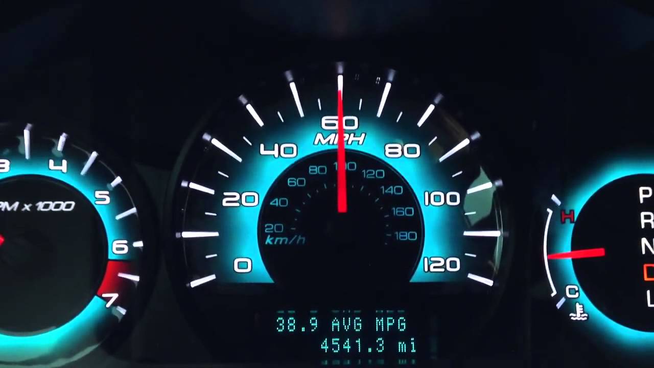 2012 Ford Fusion gas mileage at 60 mph - YouTube