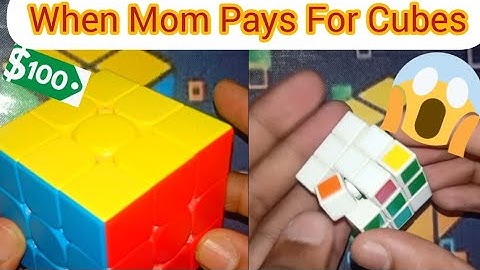 When Mom Pays for cube Vs When I pay be like  #rubikscube #cubingskit #skit